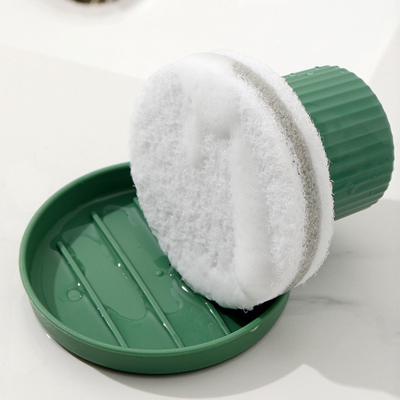 Creative Tray Sponge Brush/Sikat Cuci Dekontaminasi Cuci Piring Multifungsi Aksesoris Pembersih Dapur