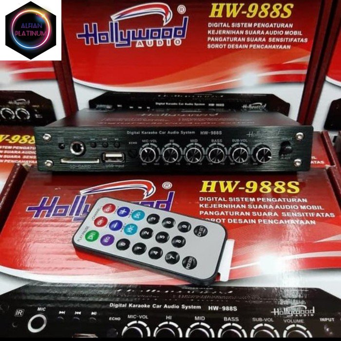 parametrik equalizer hollywood+ usb otomotif audio mobil