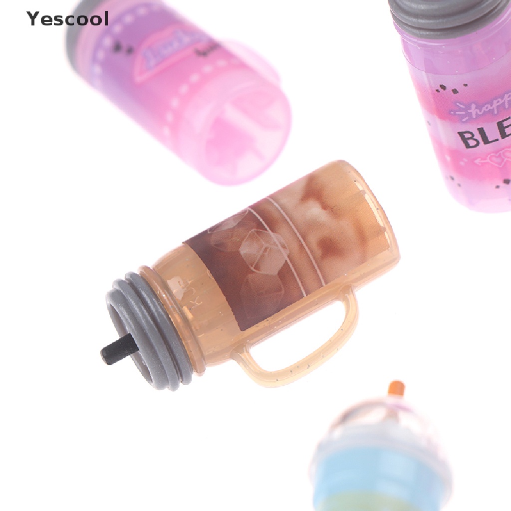 Yescool 3Pcs/set 1: 12rumah Boneka Miniatur Botol Minum Jus Minum Boneka Mainan Dapur ID