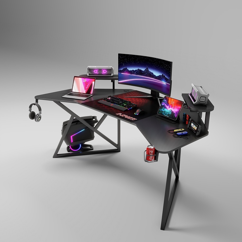 Highline Meja Gaming Meja Komputer Besar Gaming Desk Premium