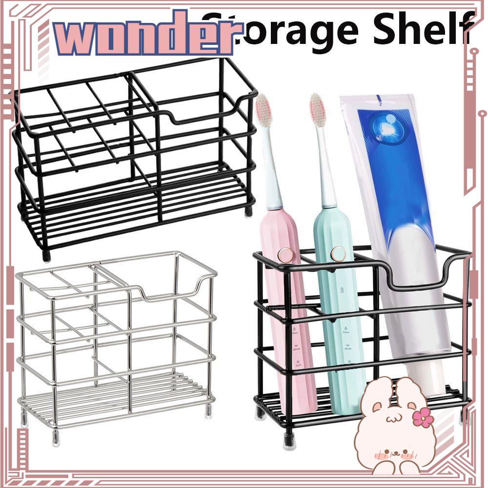 Wonder Rak Tempat Sikat Gigi Kosmetik Susun Tahan Karat Hemat Ruang Dapur Organizer Stand