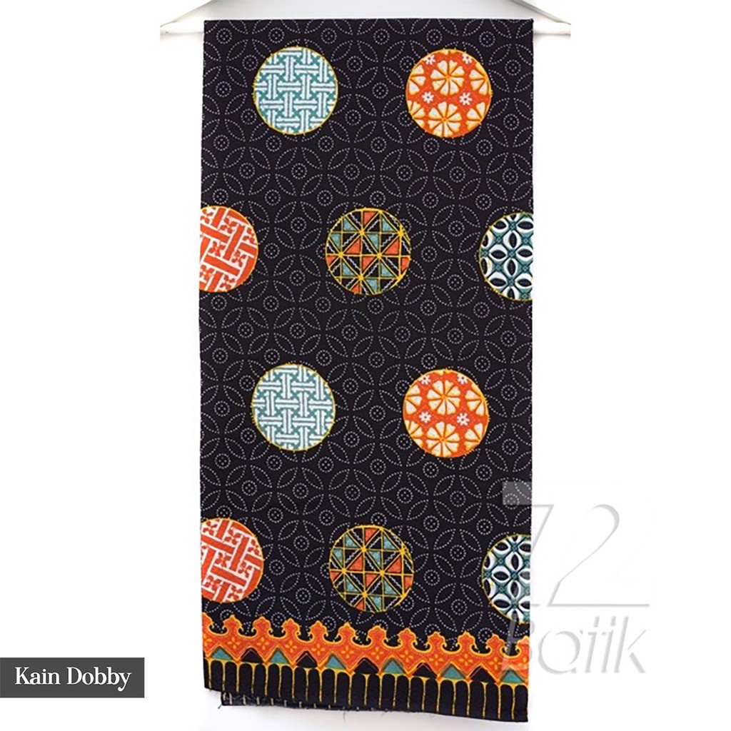 BAHAN BATIK PREMIUM Dobby Dobi Dobbi Kontemporer Modern Warna Hitam Orange Hijau 723507 Cap 72 Jarik Jarit Samping Kebat Panjang Batik Dobby Modern Premium Bahan Seragam Batik Pernikahan Kantor Keluarga Murah Kamen Jadi Batik Bali Lembaran