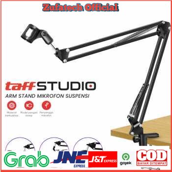 Overview of TaffSTUDIO Arm Stand Suspensi Lazypod Mikrofon - OMSK6MBK