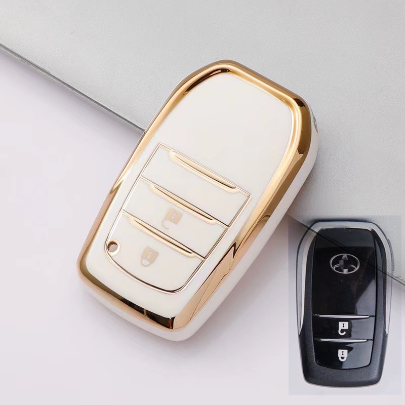 Untuk Toyota Toyota Sarung Kunci Mobil Key Case Camry Rav4 Chr Key Fob Key Ring