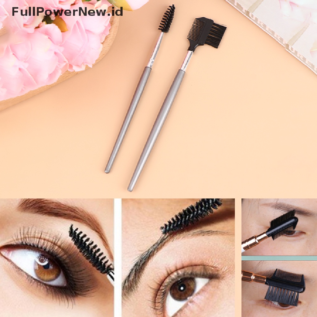 Power 2Pcs Sikat Sisir Bulu Mata Lash Alis Makeup Eyelash Extension Tools ID