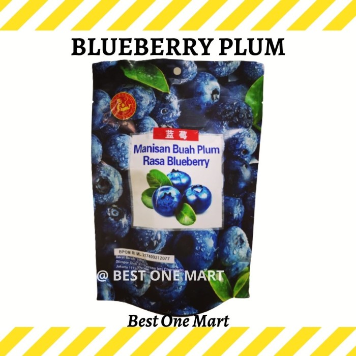 

Manisan Buah Plum Basah Rasa Blueberry 220 gr