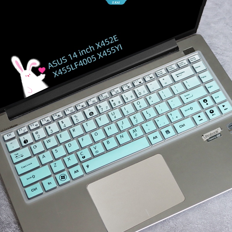 Cover Keyboard Untuk ASUS 14inch X452E X455LF4005 X455YI Silikon Pelindung Kulit Film, TPU Transparan Film Silicone Protective Cover [ZK]