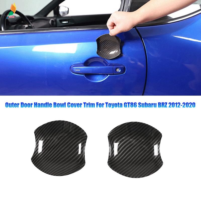 1pasang Luar Gagang Pintu Side Bowl Cover Trim Untuk Toyota GT86 Subaru BRZ 2012-2020 Mobil Styling Cup Bowl Stiker