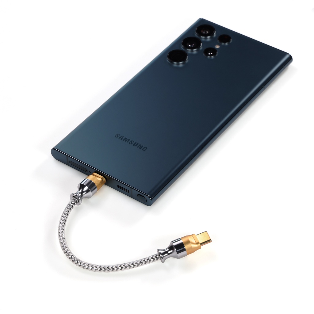 Dd ddHiFi TC07S Nyx Series Silver TypeC HiFi Audiophile Kabel USB OTG Dengan Litz Silver Plated over LCOFC Shielding (10cm/50cm)