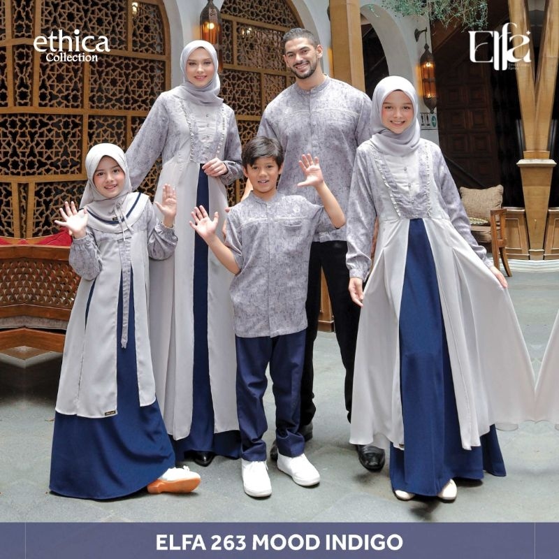 Koko Ayah Etica / Kahfi -235 Mood Indigo / Fashion Muslim