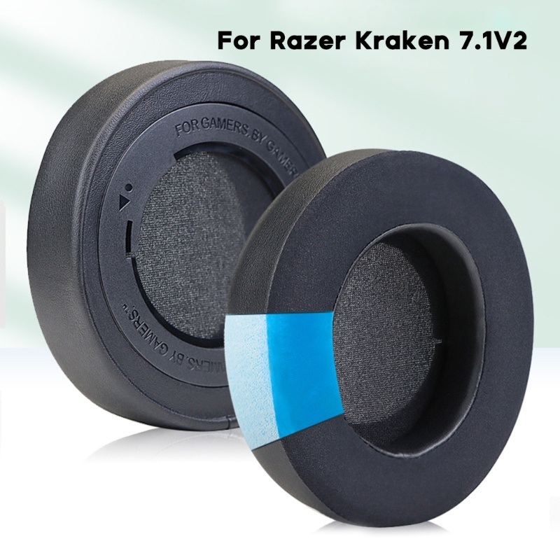 Cre Bantalan Telinga Pengganti Kraken 7.1V2 Headphone Bernapas Earphone Lembut Bantal Pendingin Gel Earcups Aksesoris