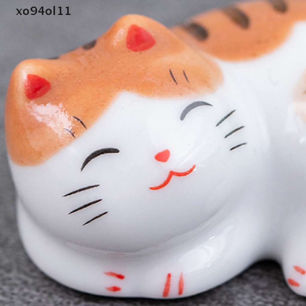 Xo Lucky Cat Chops Holder Sumpit Keramik Jepang Keramik Dekorasi Rumah OL