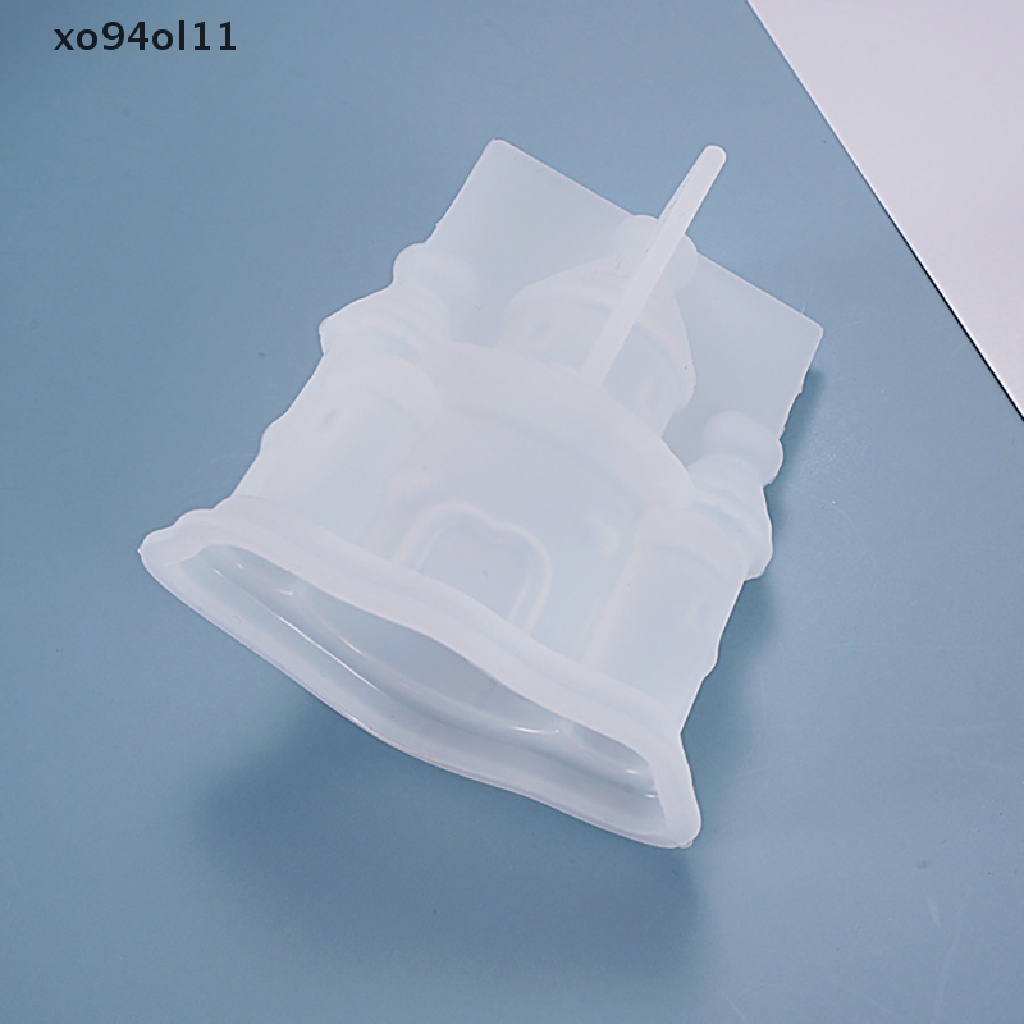 Xo Castle Cetakan Silikon Villa Rumah Natal UV Epoxy Resin Mold Untuk Kerajinan Tangan DIY OL