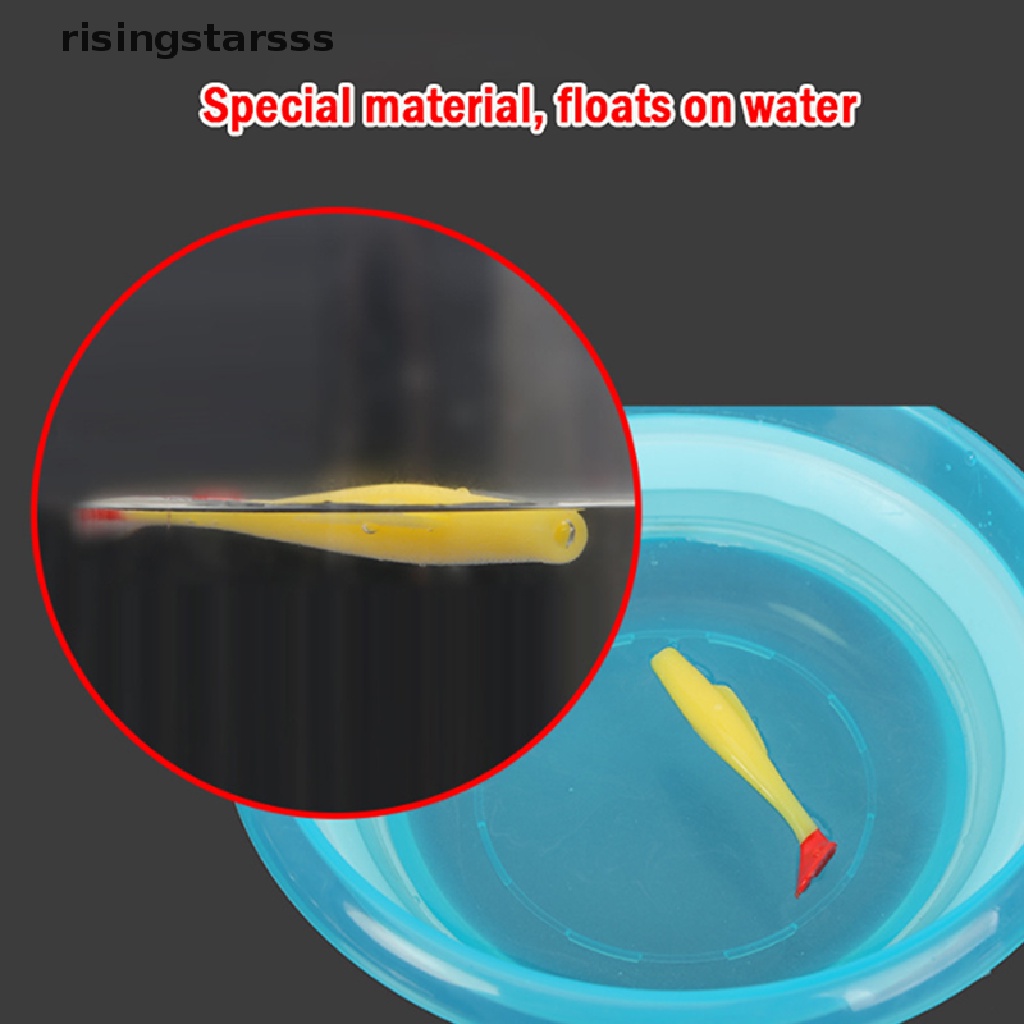 Rsid Span-New 6pcs TPR Soft Lure 8cm Karet Pemikat Pancing Shad Swim s Silikon Umpan New Jelly