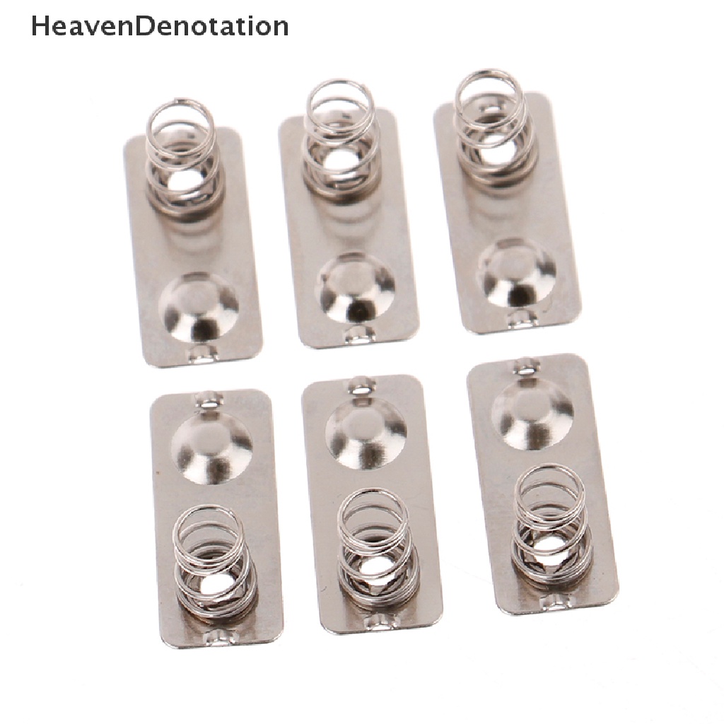 [HeavenDenotation] 10pcs/21x9mm Plat Kontak Pegas Logam Pengganti slot Perak HDV