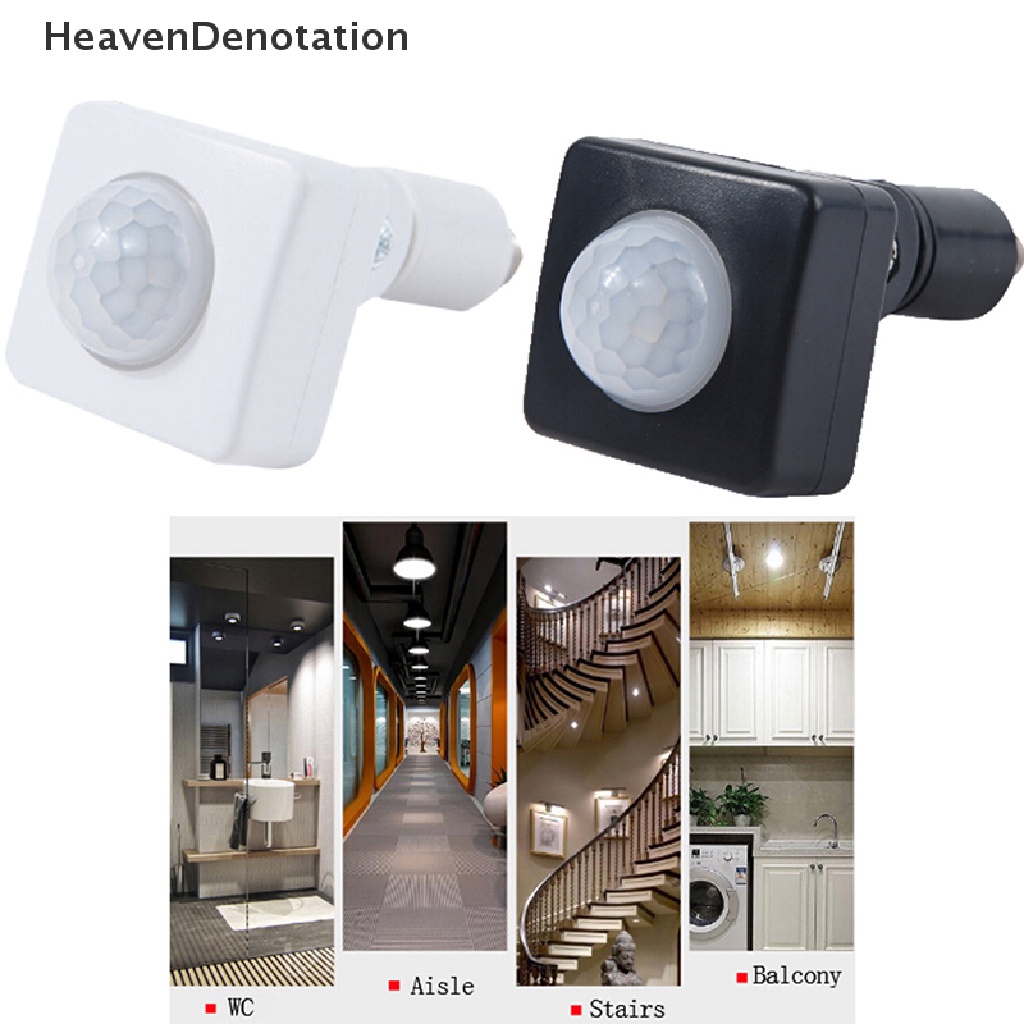 [HeavenDenotation] 220v PIR Body Infrared Sensor Gerak Saklar Otomatis Infrared Intelligent  Hdv