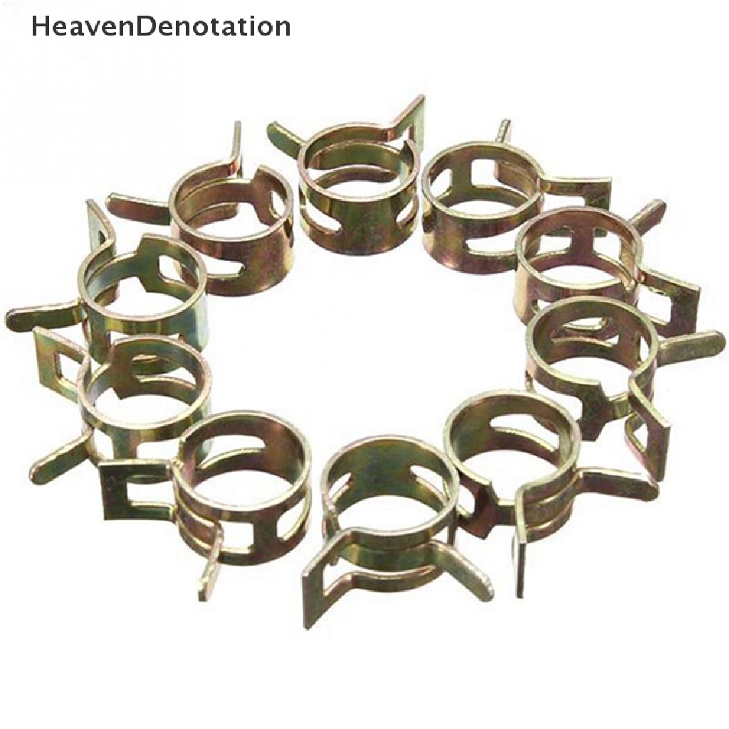 [HeavenDenotation] 10pcs/set Spring Band Selang Bakar Klip Penjepit Pipa Silikon 6mm 7mm 8mm 9mm 10mm HDV
