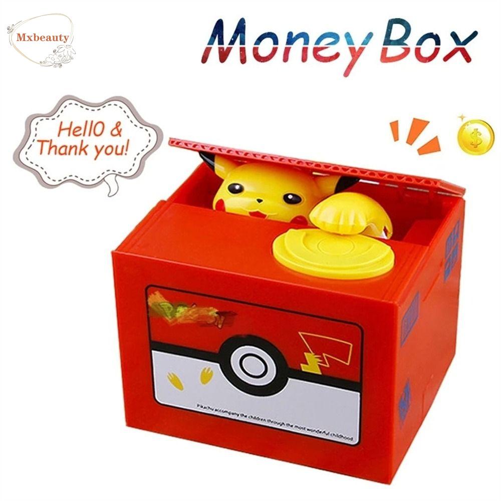 Mxbeauty Celengan Hadiah Ulang Tahun Anak Anime Pikachu Action Figure Elektronik Kotak Uang Money Safe Box