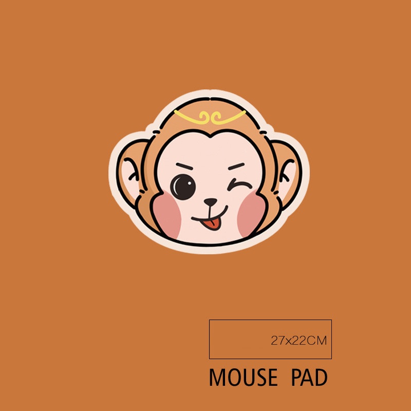 Golden monkey Family Mouse Pad Alas Tikus Monyet Emas Kartun Hewan Mouse Pad Oversized Mouse Pad