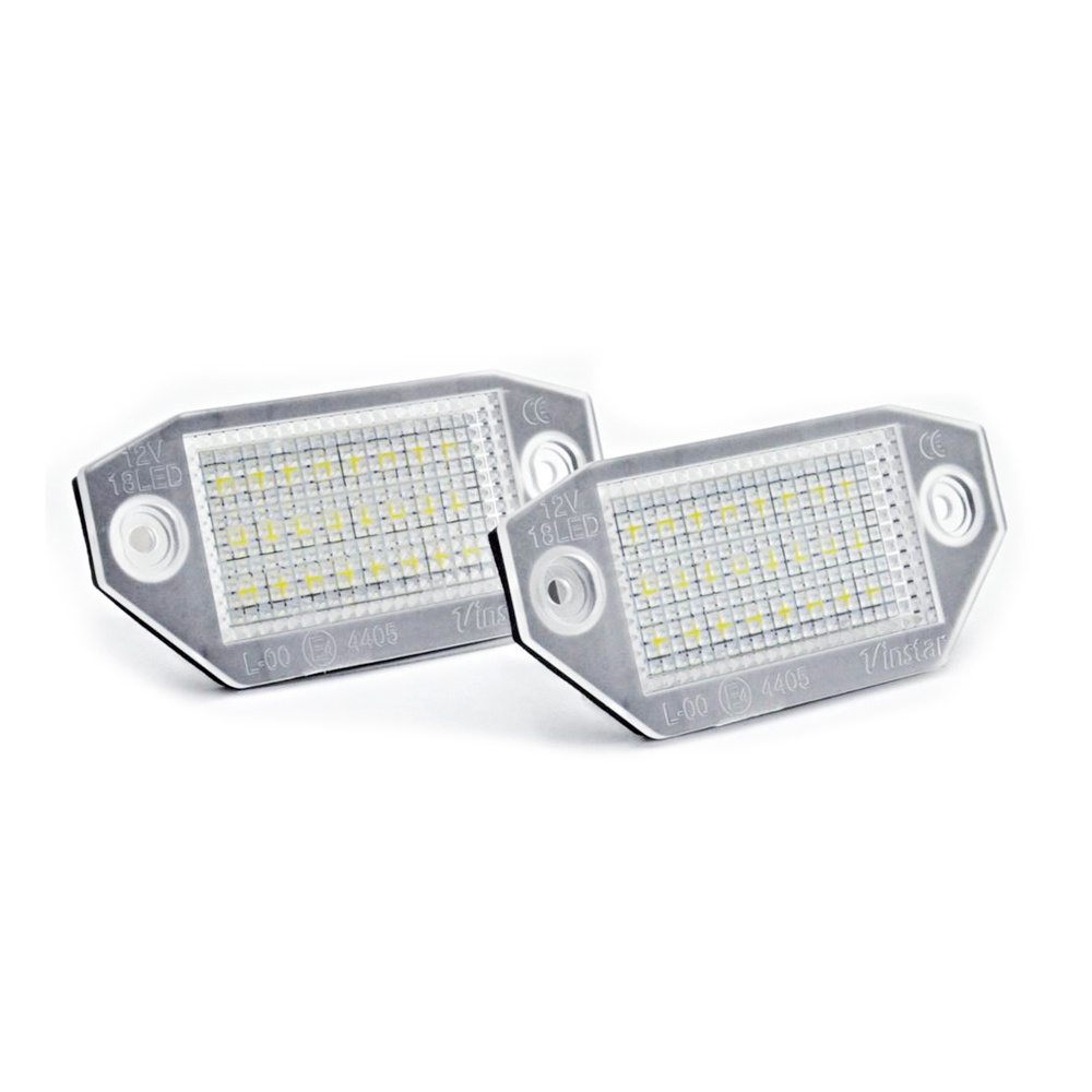 2pcs Lampu Plat Nomor Plat LED Putih Kecerahan Tinggi Untuk Ford Mondeo Mkiii4/5Pintu 2000-2007