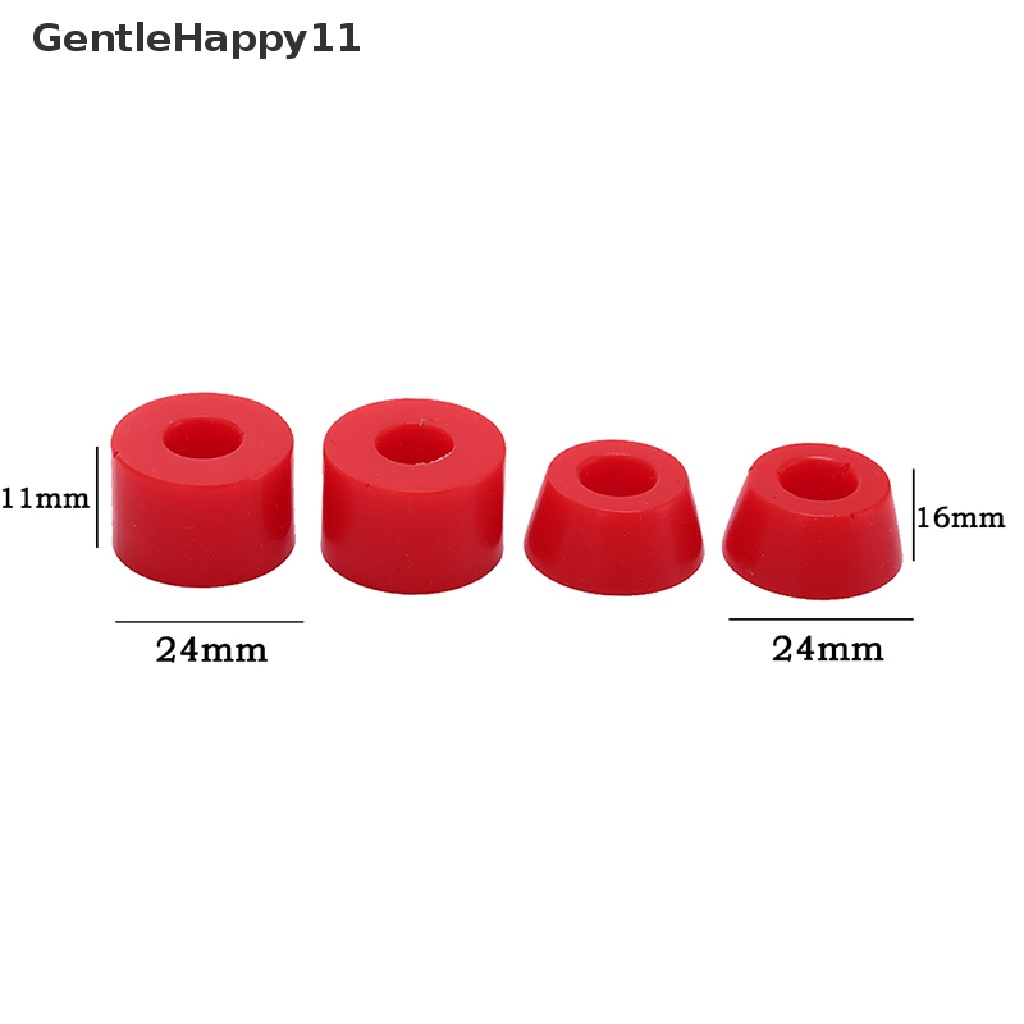 Gentlehappy 4pcs Skateboard PU Cushion Skateboard Roda Shockproof As Bushing Scooter id