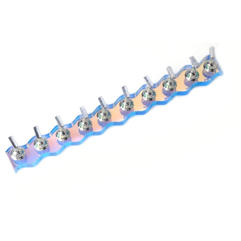 Siy Acrylic Nail Holder With Base Rak Display Dudukan Paku Untuk Press On Nail Tips Kuku Palsu Training Display Organize