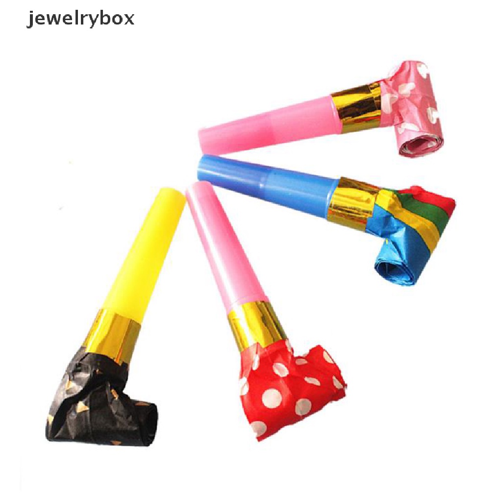 [jewelrybox] 10pcs/set Multicolor Party Blowouts Peluit Kid Pesta Ulang Tahun Nikmat Dekorasi Mainan Butik