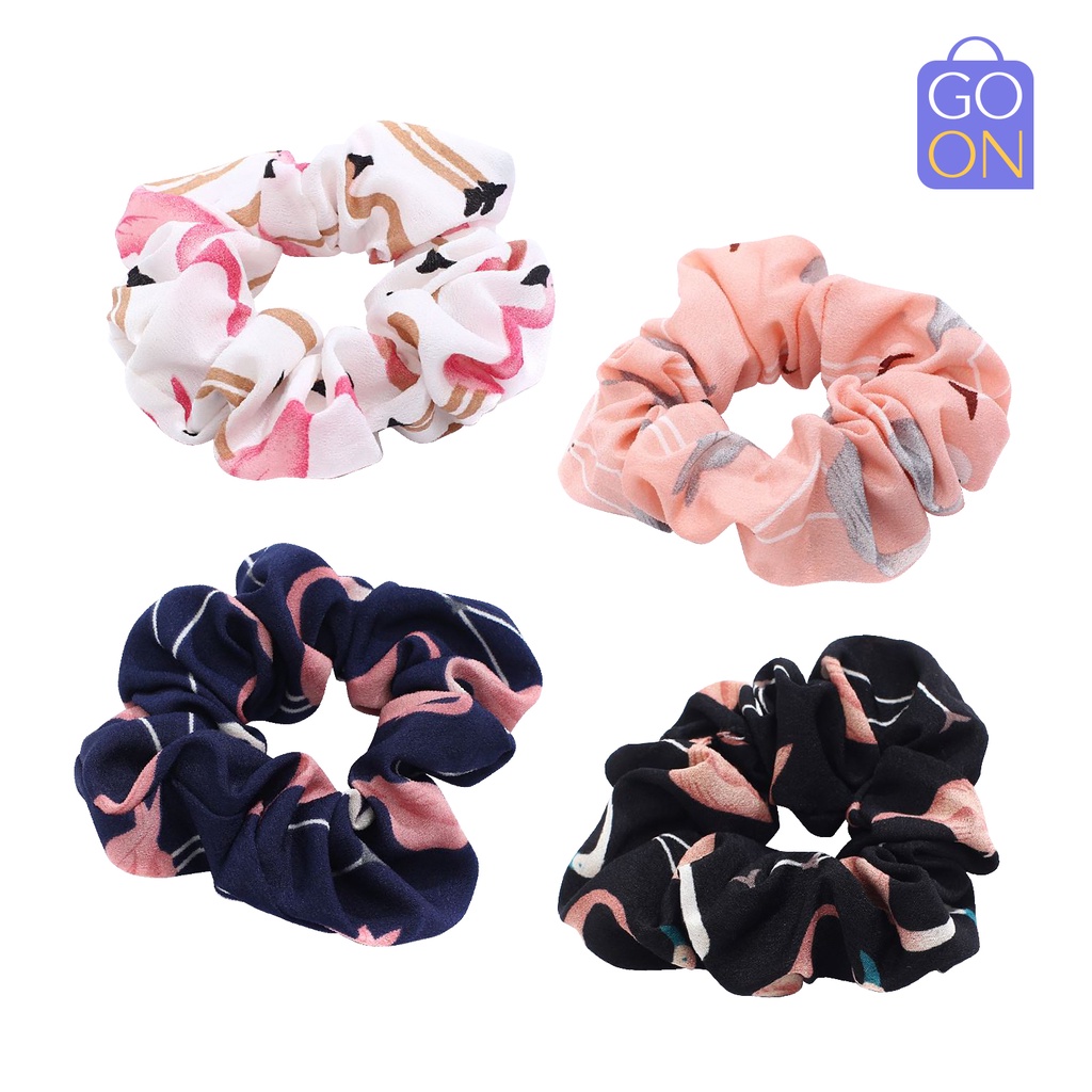 GO ONLINE Scrunchie - Kunciran Ikat Rambut Korea Cepol Hijab / Jilbab [Gratis Ongkir / Cod]