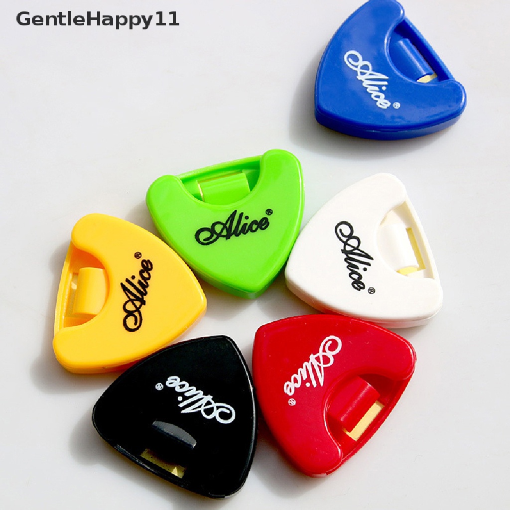 Gentlehappy Guitar Pick Holder Plastik Plectrum Case Mediator Storage Self Adhesive id