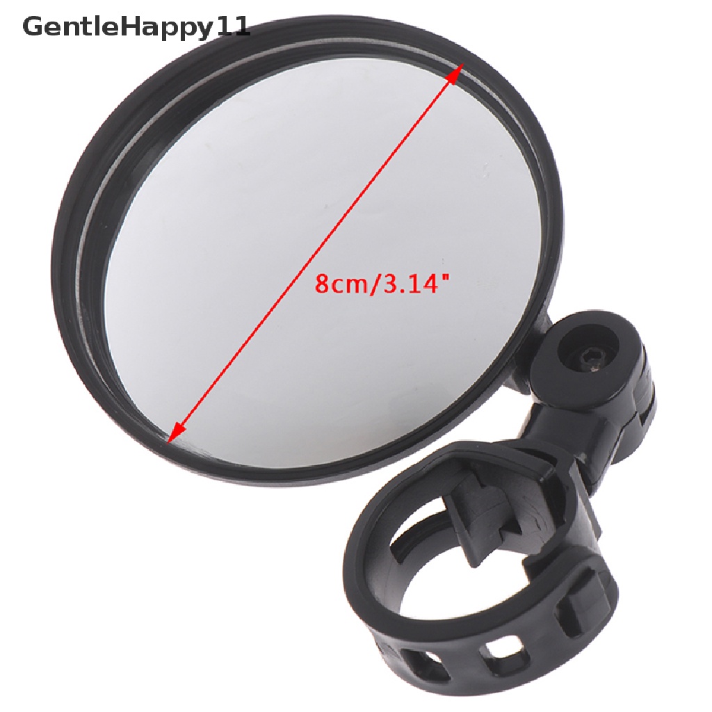 Gentlehappy Kaca Spion Adjustable Sepeda Wide-angle Convex Mirror Gagang Silikon id