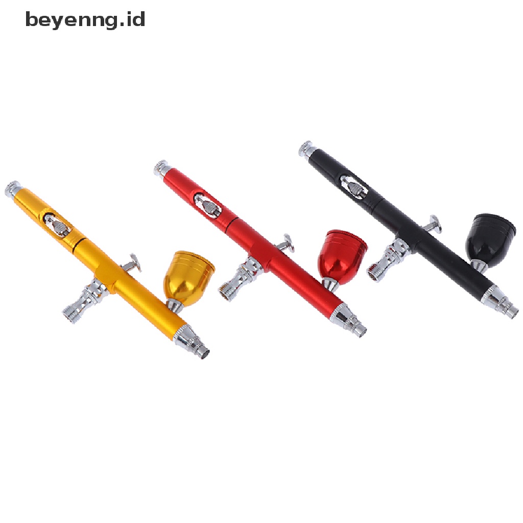 Beyen Dual Action Gravity Feed 0.3mm Airbrush Gun Nail Art Cat Tato Alat ID