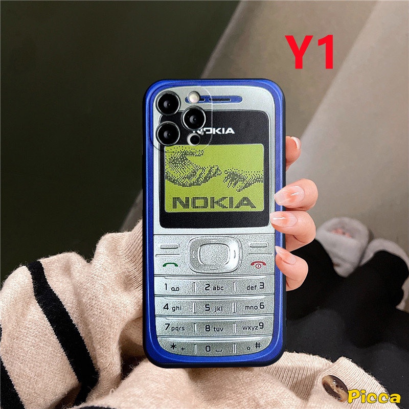 Infinix Note12 G96 11 12pro 8 12 2023 Hot 10Lite 11s 20s 11 9 8 12 12i 20 10t 10s Hot 10 12 11 9 Play Smart 4 5 6 Plus Fun Creative Square Retro Nokia Silicon Couple Soft Sarung