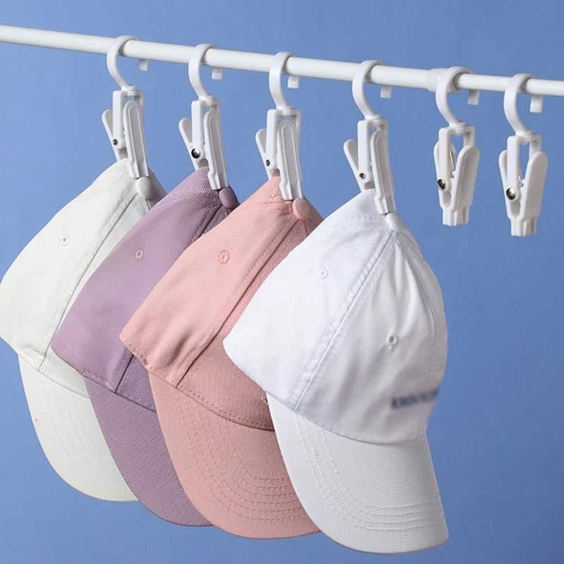 [Harga Grosir] Gantungan Pengait Topi Laundry Klip Laundry Rotate Hat Jepitan Storage Hanger Gantungan Baju Plastik Super Kuat Dapat Berputar Pasak Baju Gantung Jepit Hooks