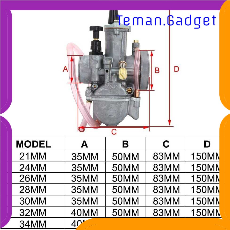 TG - OTO ZSDTRP Karburator Motor Carburetor Engine Motorcycle 30 mm - PWK30