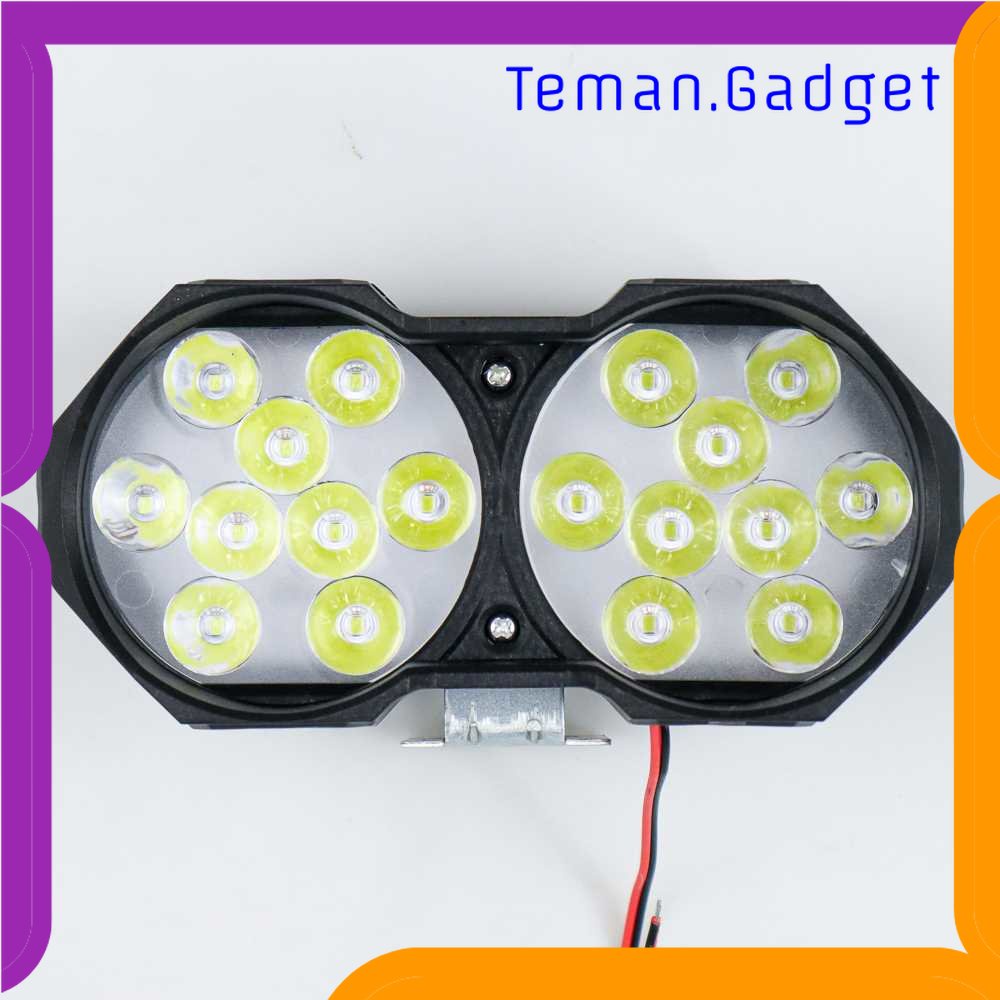 TG - OTO Lampu Tembak Motor Spotlight LED Foglamp ATV IP65 Cool White 18LED 30W - U9