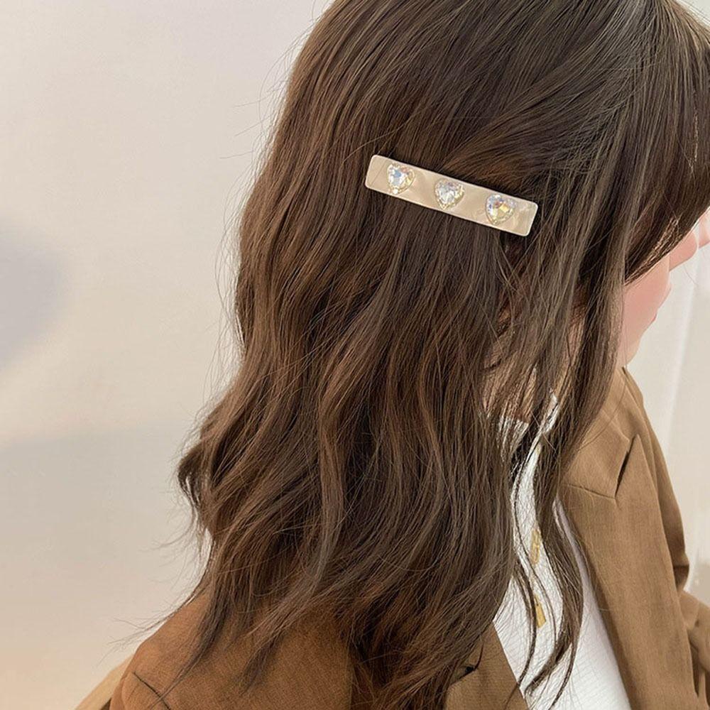 AUGUSTINA Jepit Rambut Klip Musim Semi Asam Asetat Retro Elegan Untuk Gadis Poni Klip Hiasan Kepala Untuk Wanita Women Hair Clip
