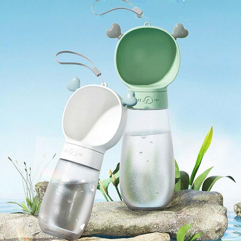 REBUY Rebuy Botol Air Anjing Portabel Mudah Dibersihkan Menemani Anjing Anjing Perjalanan Luar Ruangan Mudium Anjing Kecil Kucing Peminum Hewan Peliharaan