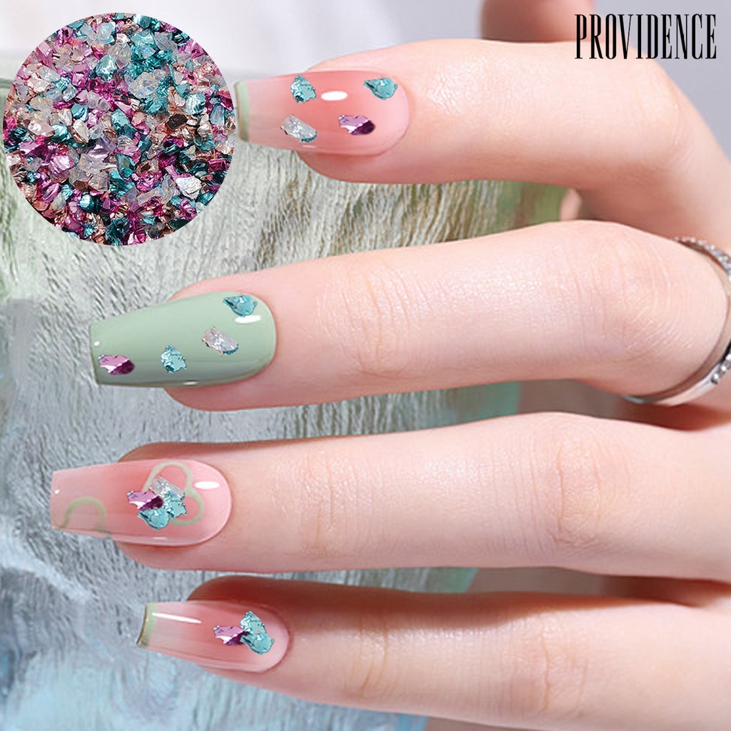 Providence 1tas Kuku Berlian Imitasi Warna-Warni Berkilauan Bentuk Tidak Teratur Jumlah Besar Nail Art Dekorasi Kristal Imitasi Hancur Kaca Batu DIY Kerajinan Epoxy Resin Filler