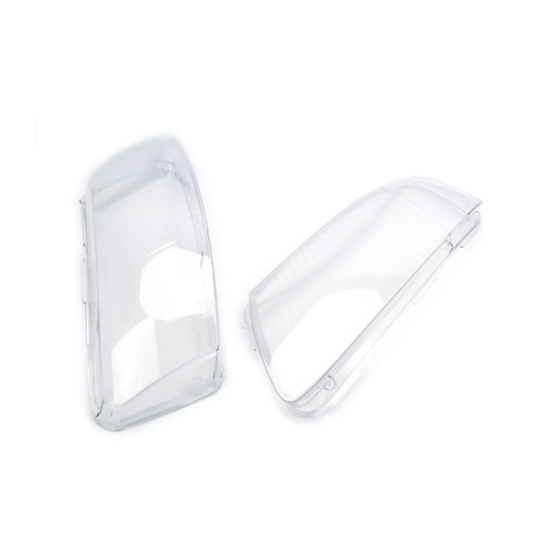 Cre Sisi Kanan/Kiri Penutup Lensa Lampu Depan Mobil Headlamp Shade Shell Plastic Cover Untuk A6 C6 2006-2011