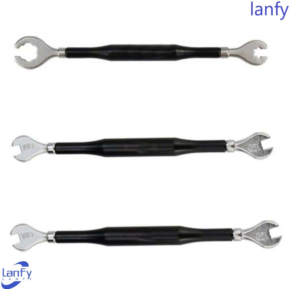 Lanfy Kunci Inggris Jari Sepeda Portable Rustless Wheel Spokes 11G 12G Steel Bicycle Spanner