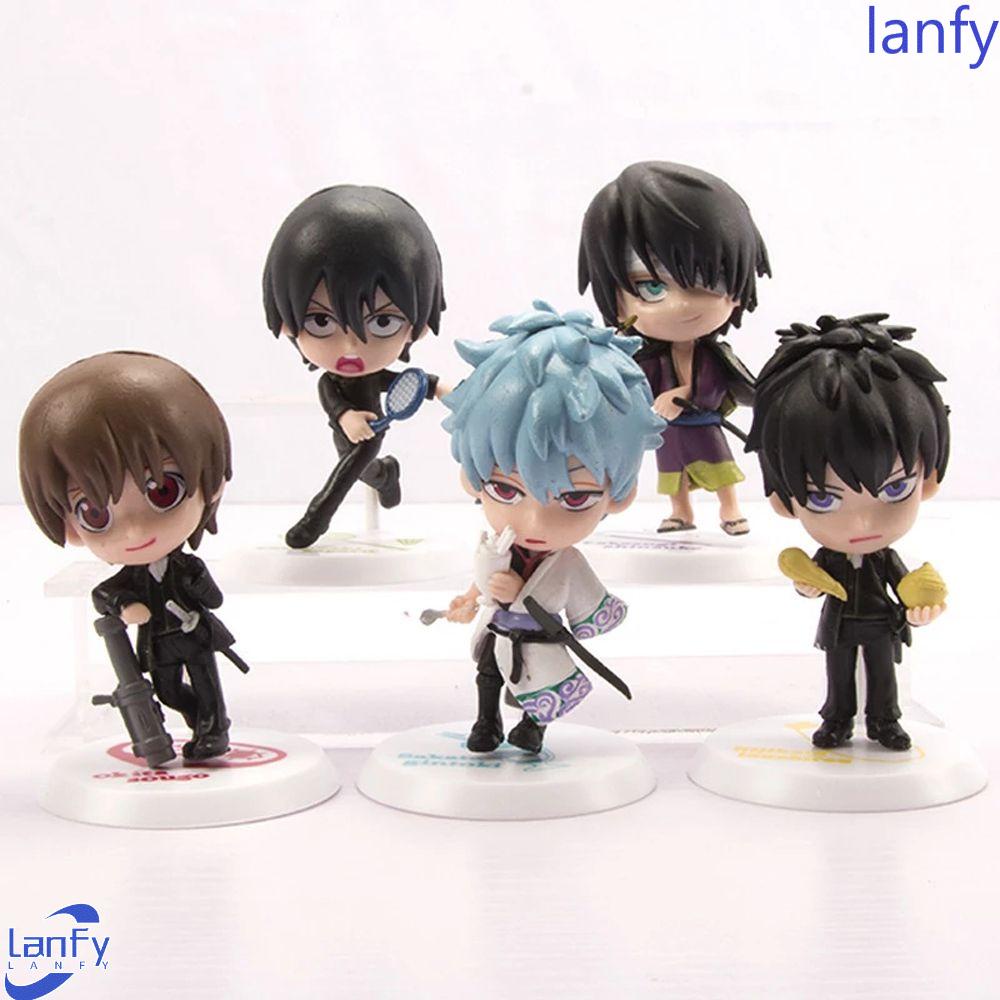 Lanfy Anime Gintama Dekorasi Moldel Kawaii Ornamen Kartun Desktop Decoration Anak Hadiah Model Mainan