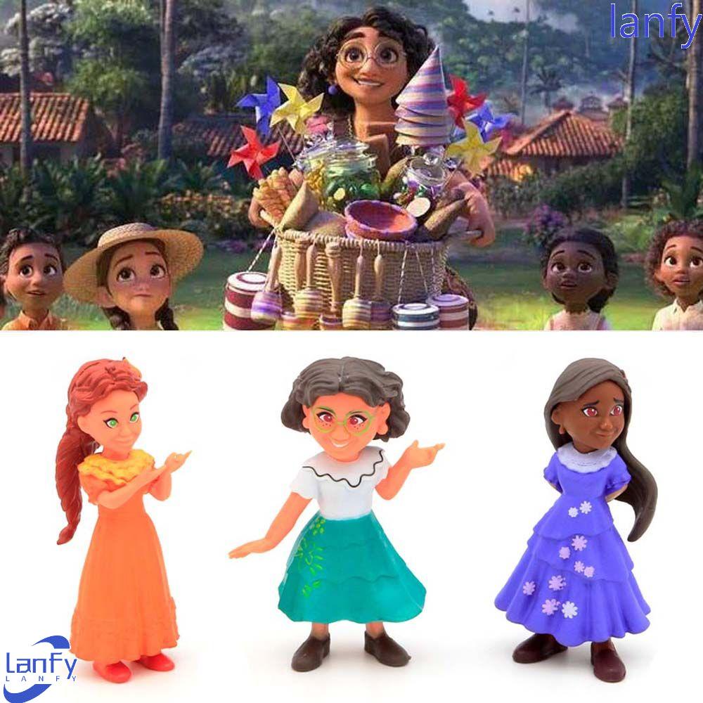 Lanfy Movie Encanto Untuk Hadiah Mainan Anak Ornamen Desktop Isabela Anime Movie Model Toys Madrigal Model Figuals