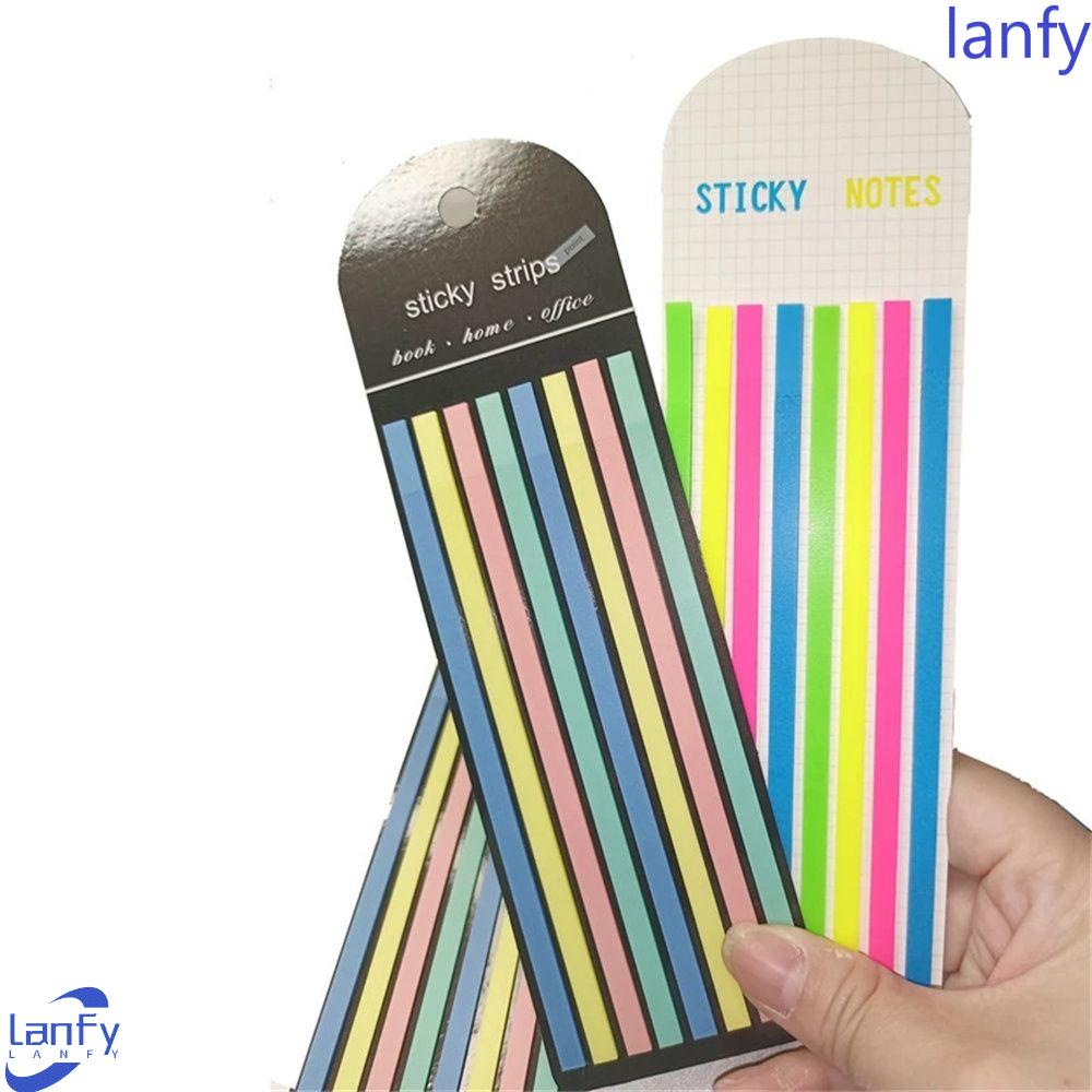 Lanfy Stiker Warna Hadiah Anak Kantor Membaca Neon Alat Tulis Mahasiswa Index Tabs Bendera