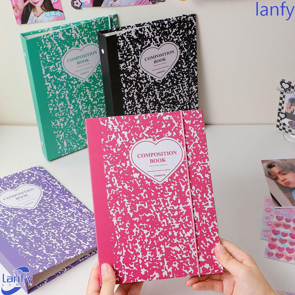 Lanfy Photocard Collect Book School Supply Kawaii Jounral Cover A5 Binder Kpop Idol Chasing Stars Tempat Kartu