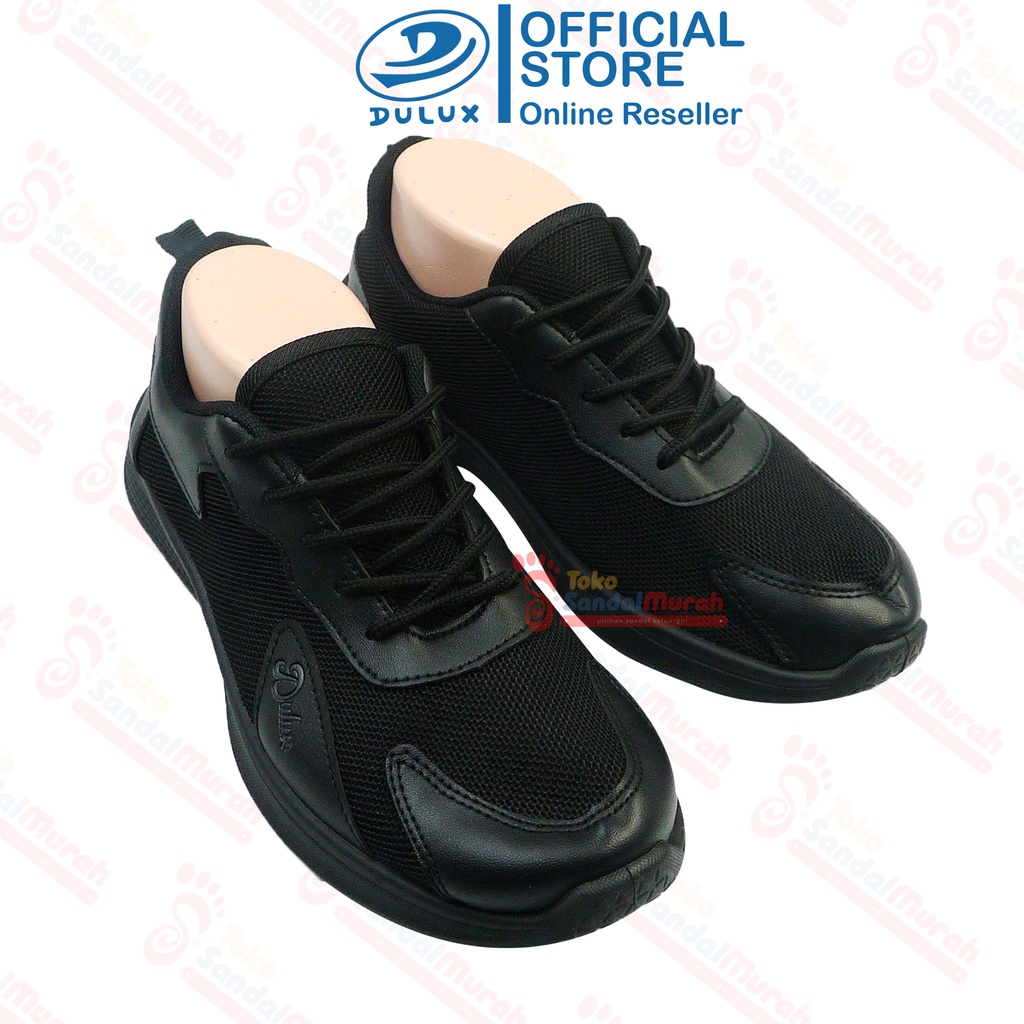 Toko Sendal Murah - Sepatu Sekolah SMP SMA Full Hitam / Sepatu Model Baru Uk 36 - 39 / Sepatu Kets Tali Pria Wanita / Sepatu kets All Black [Toko Sendal Murah BX 1067 Hitam]