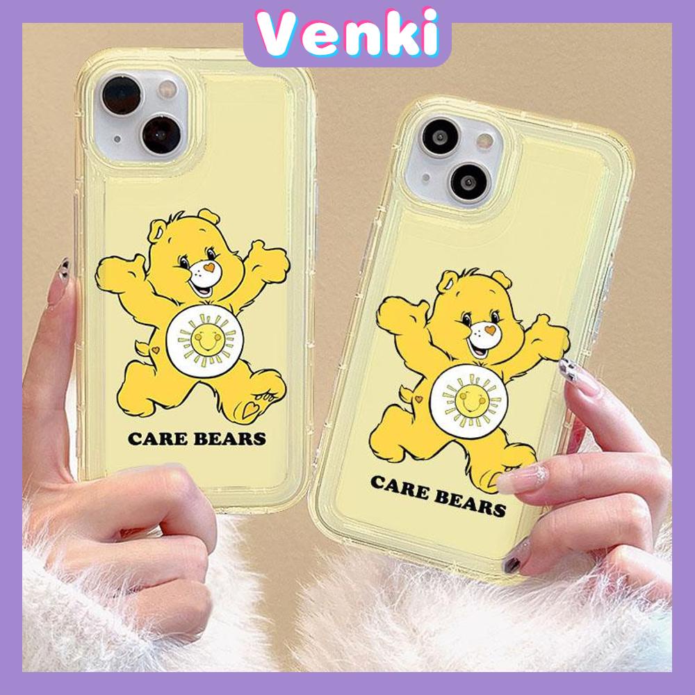 VENKI - For iPhone 11 iPhone Case Clear Case TPU Soft Case Airbag Shockproof Cute Cute Cartoon Bear Compatible with iPhone 14 13 Pro Max iPhone 12 Pro Max 11 7Plus 6Plus XR xs max