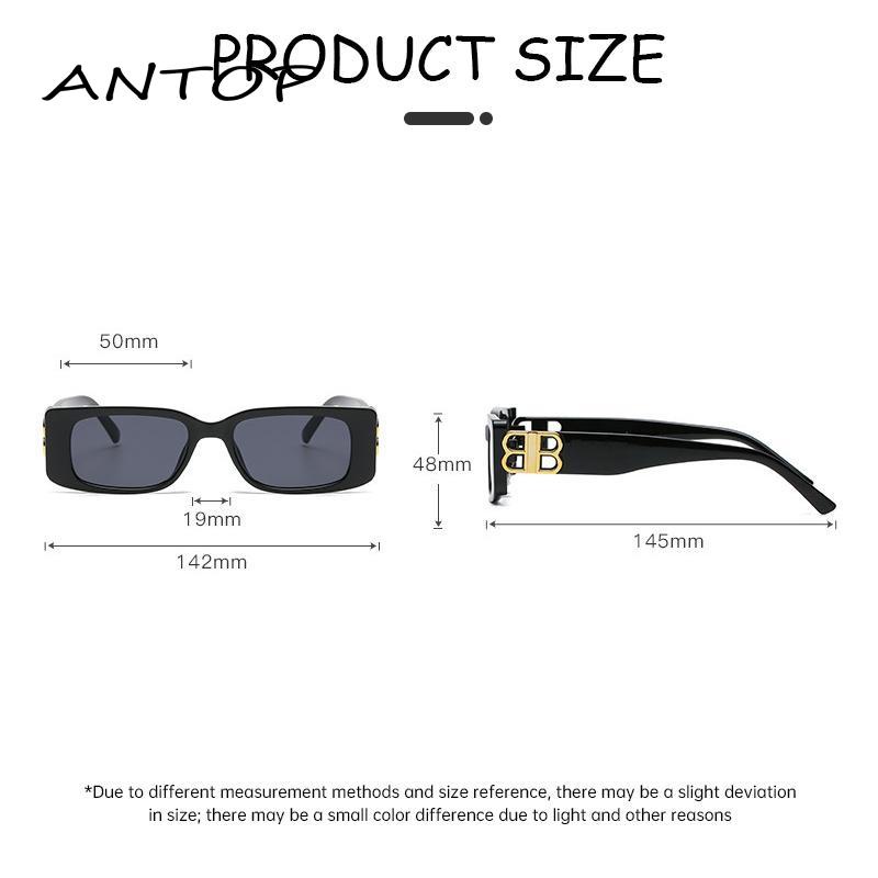 【antop】Kacamata Hitam UV Resistant Bingkai Persegi Kecil Gaya Retro Untuk Pria Dan Wanita 2023