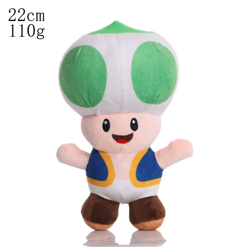 15 cm 25 cm Anime Game Super MARIO Bros Kodok Mainan Mewah Berdiri LUIGI Yoshy MARIO Boneka Hadiah Ulang Tahun