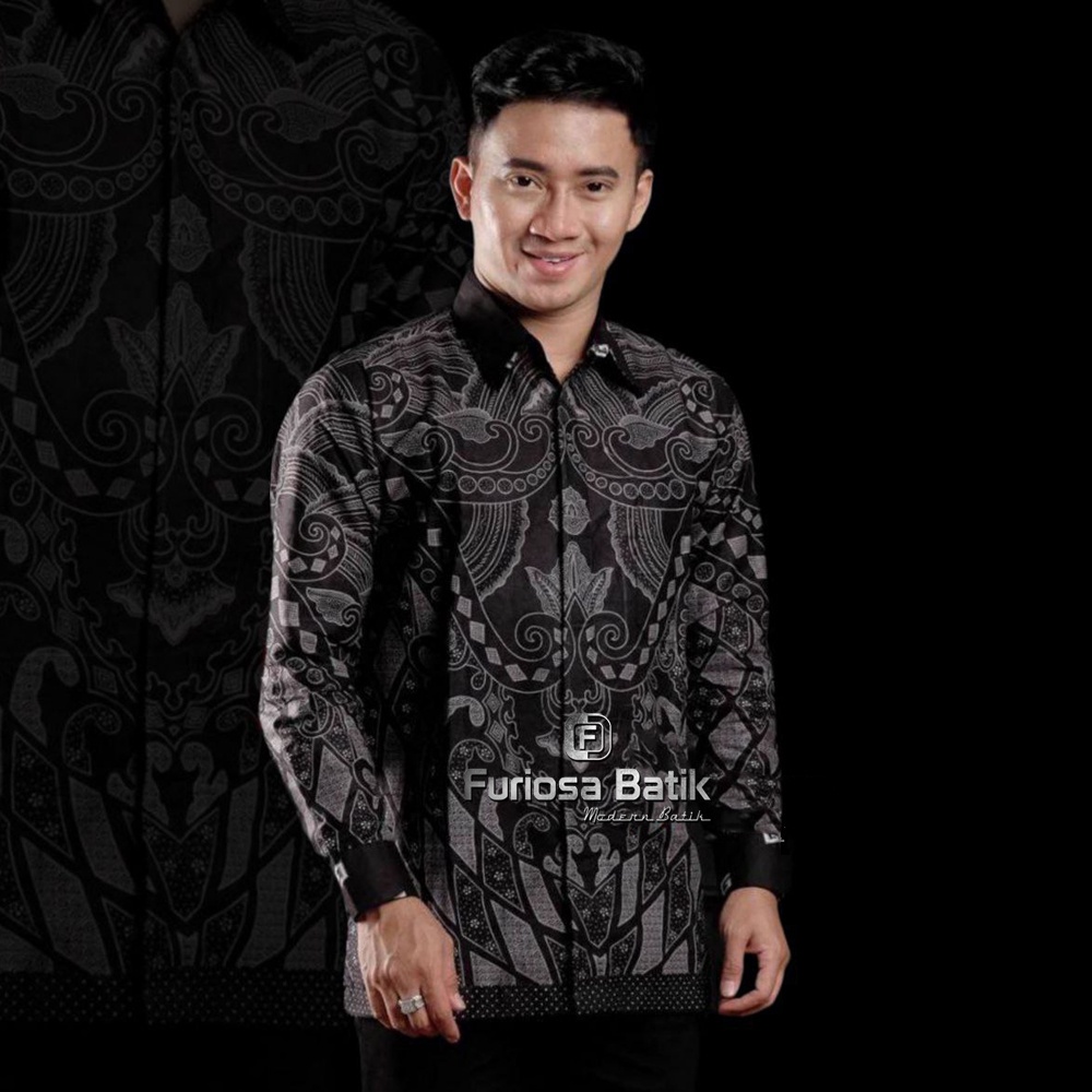 KEMEJA BATIK PRIA LENGAN PANJANG SIZE M L XL XXL BN