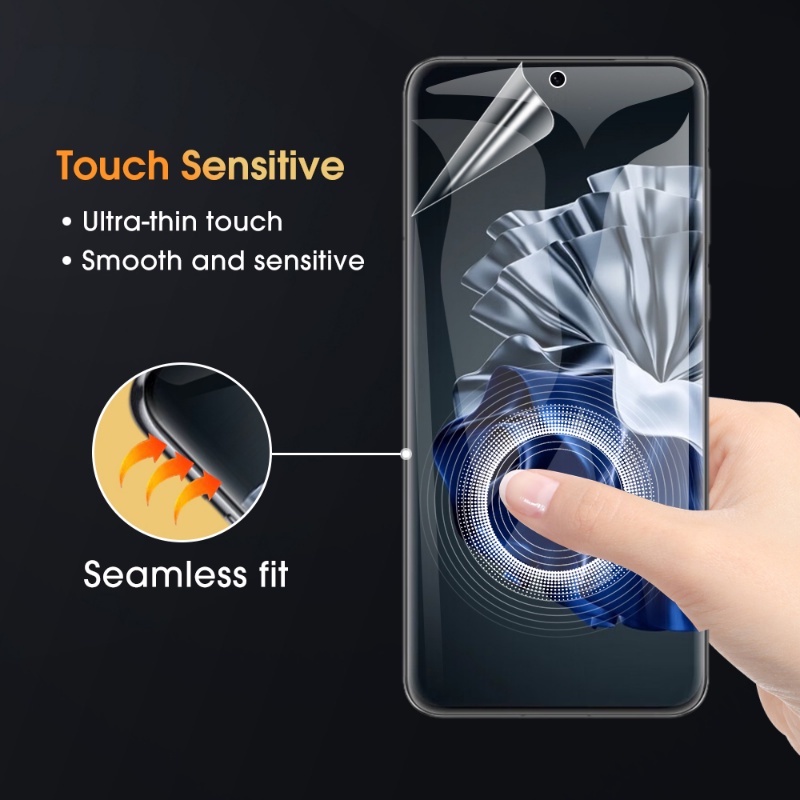 3pcs Film Hidrogel Definisi Tinggi Tipis Sensitif Tahan Kotoran Universal Tahan Debu Pelindung Layar Transparan Untuk Huawei P60/P60 Pro/P60 Art
